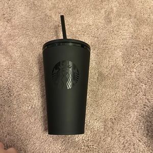 Starbucks grande matte black cup